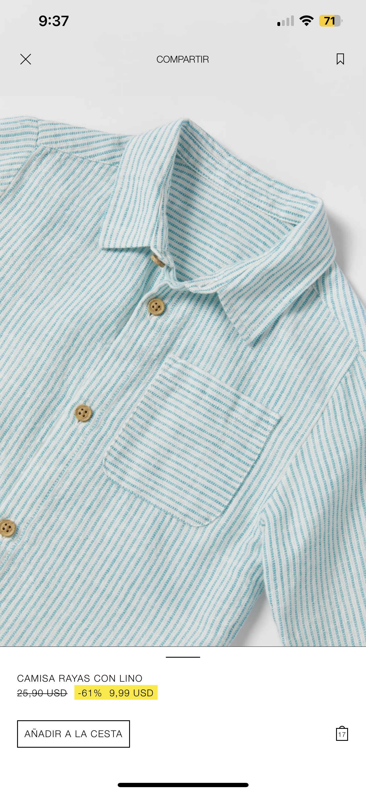 Camisa de niño