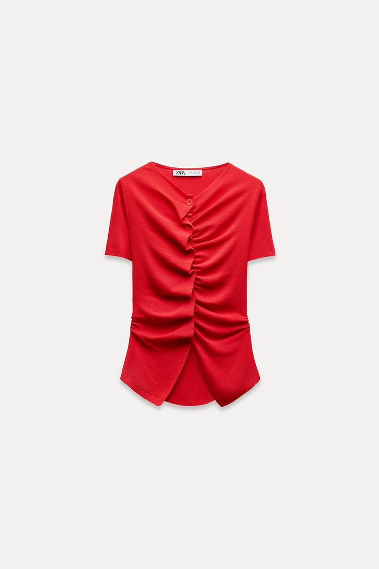 Top Rojo de punto