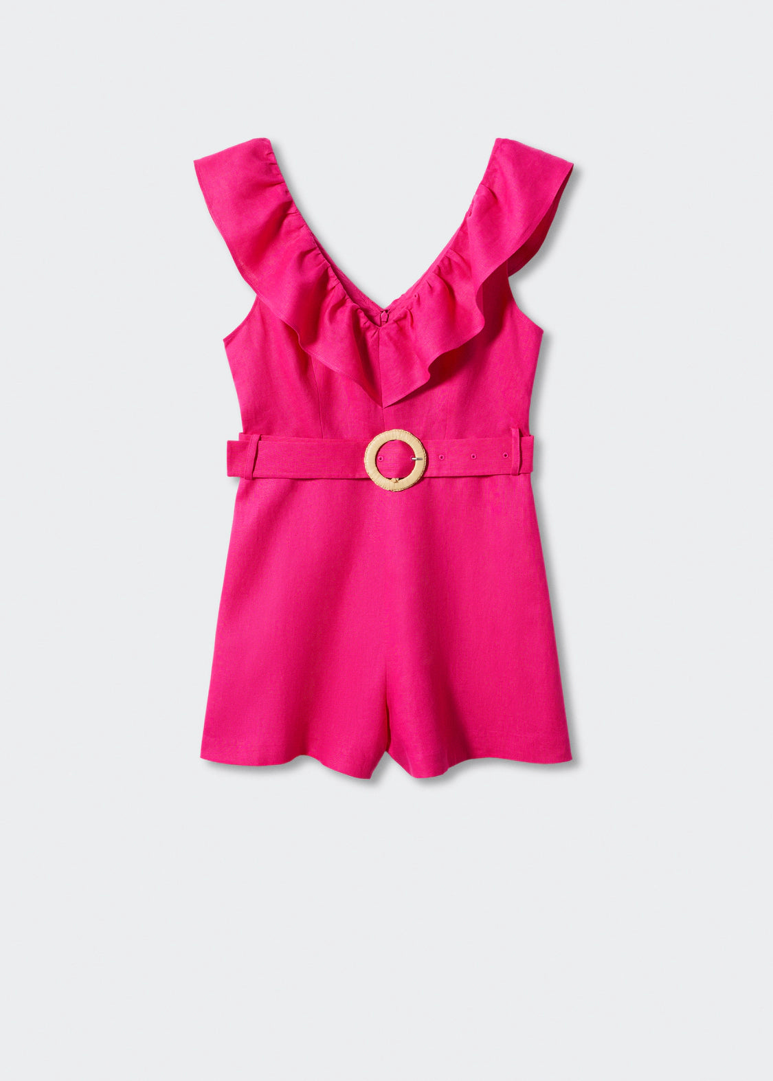 Braga de lino fucsia