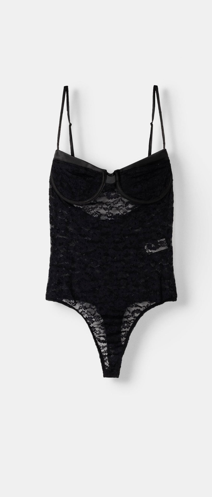 Body Negro Estilo Corset