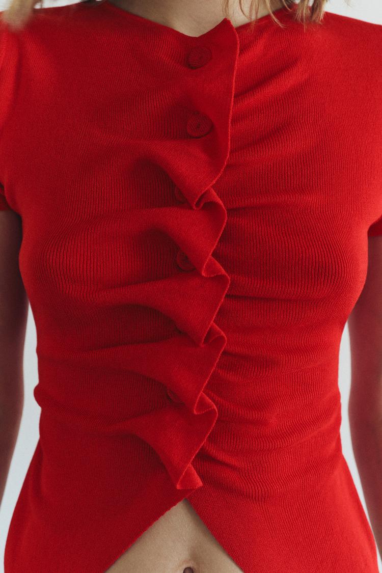 Top Rojo de punto