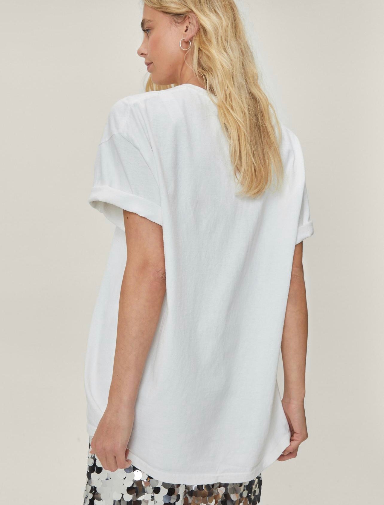 T shirt beige oversize