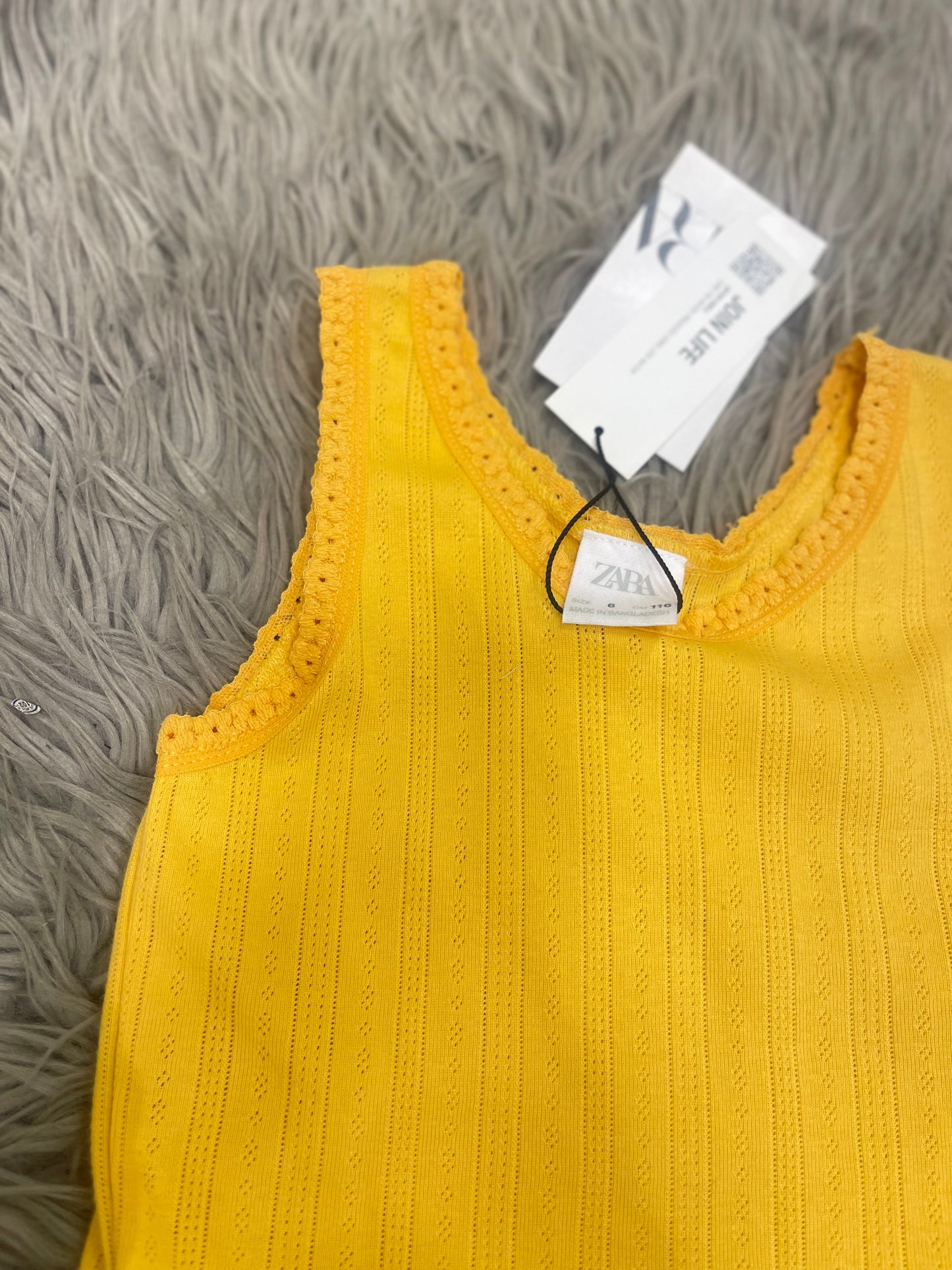 Top amarillo niña