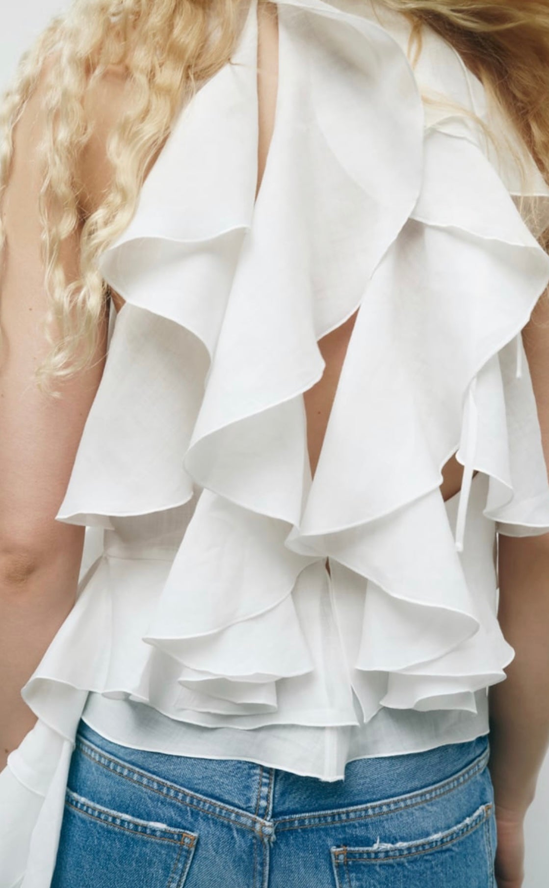 Blusa de Lino volados