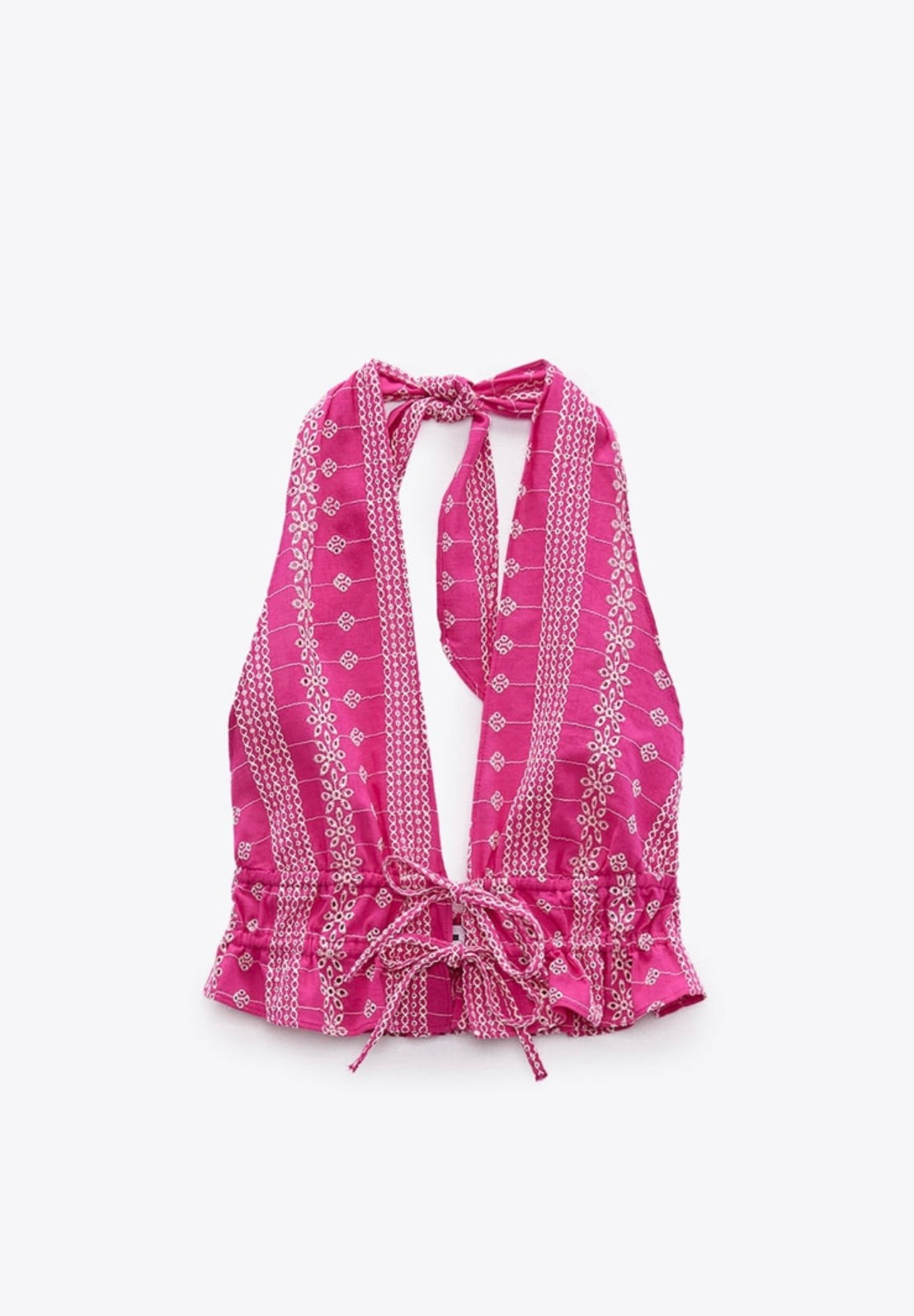 Crop top fucsia