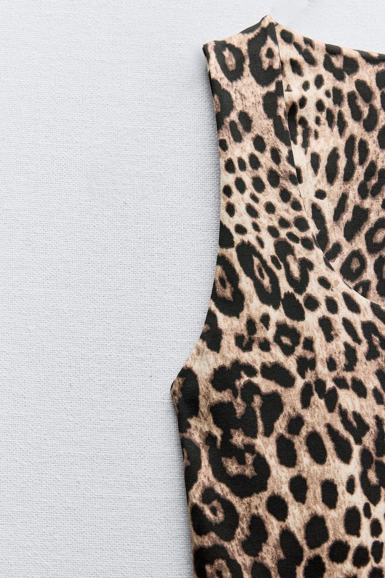 Top Básico animal print