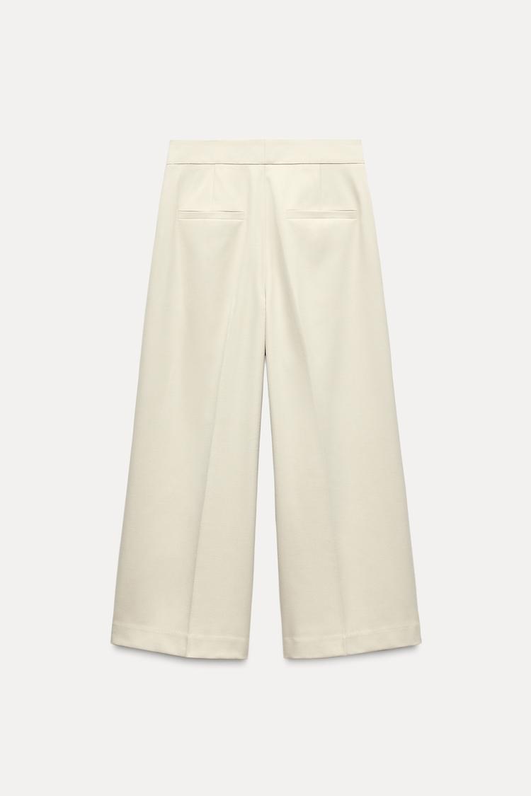 Pantalón Tiro Alto Beige