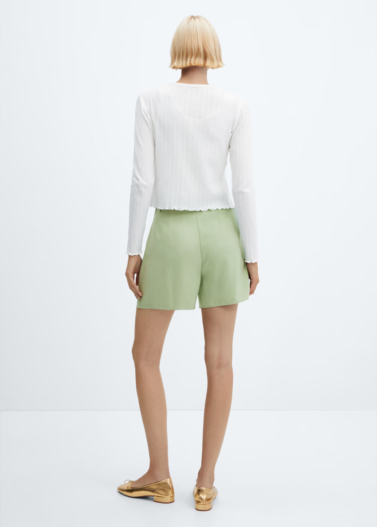 Short verde pastel