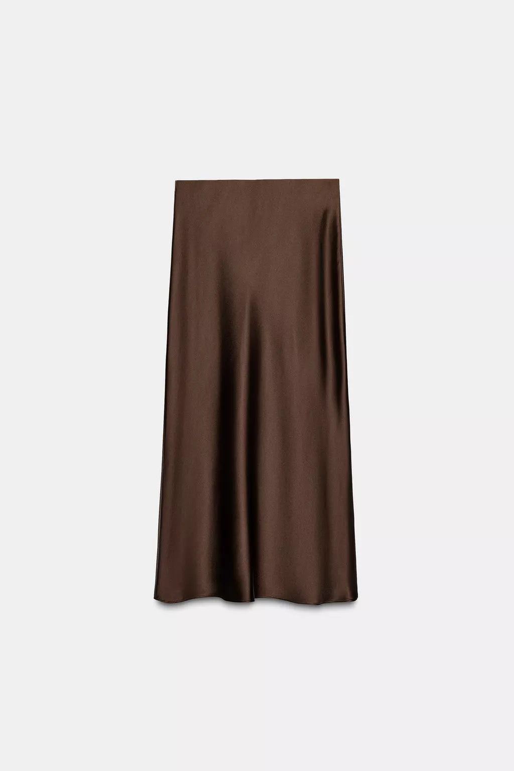 Falda Marron de seda