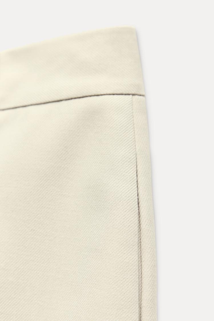 Pantalón Tiro Alto Beige