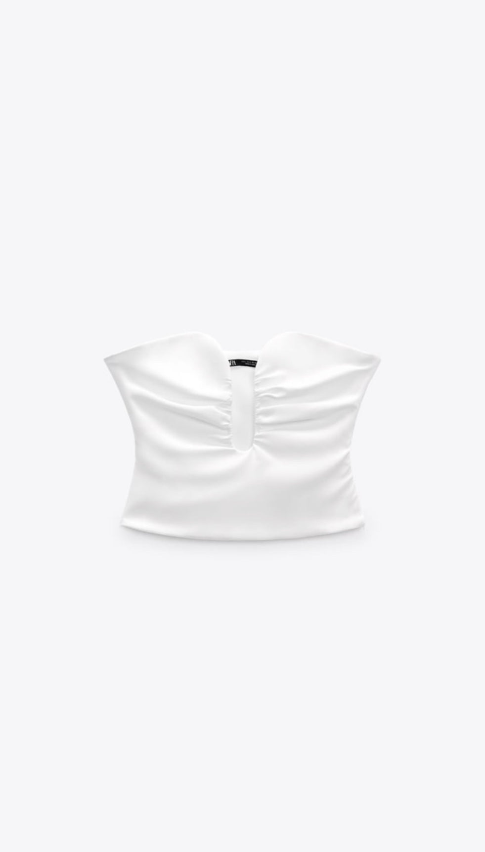 Top blanco strapless