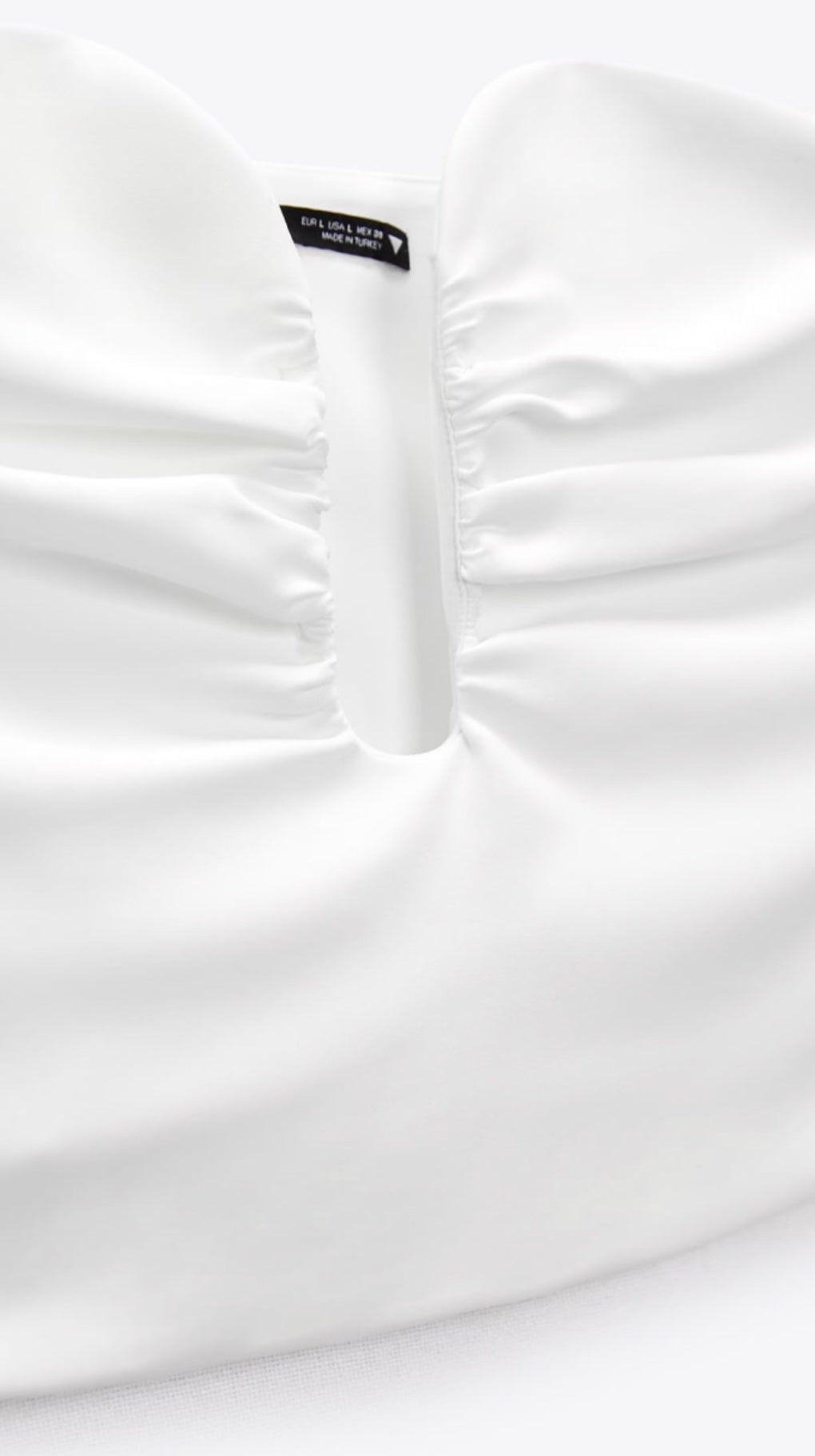 Top blanco strapless